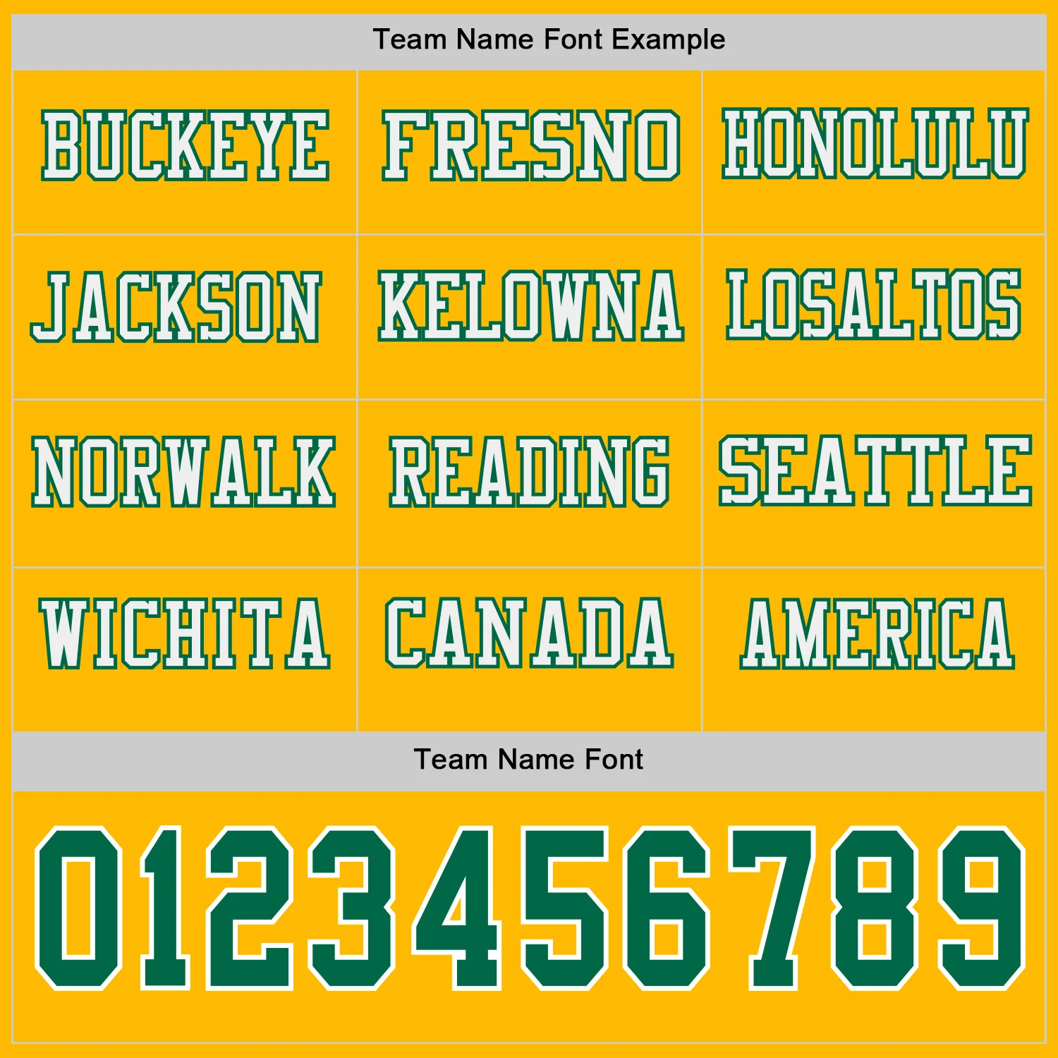 Custom Gold Kelly Green-White Long Sleeve Authentic Football Jersey - Image 3