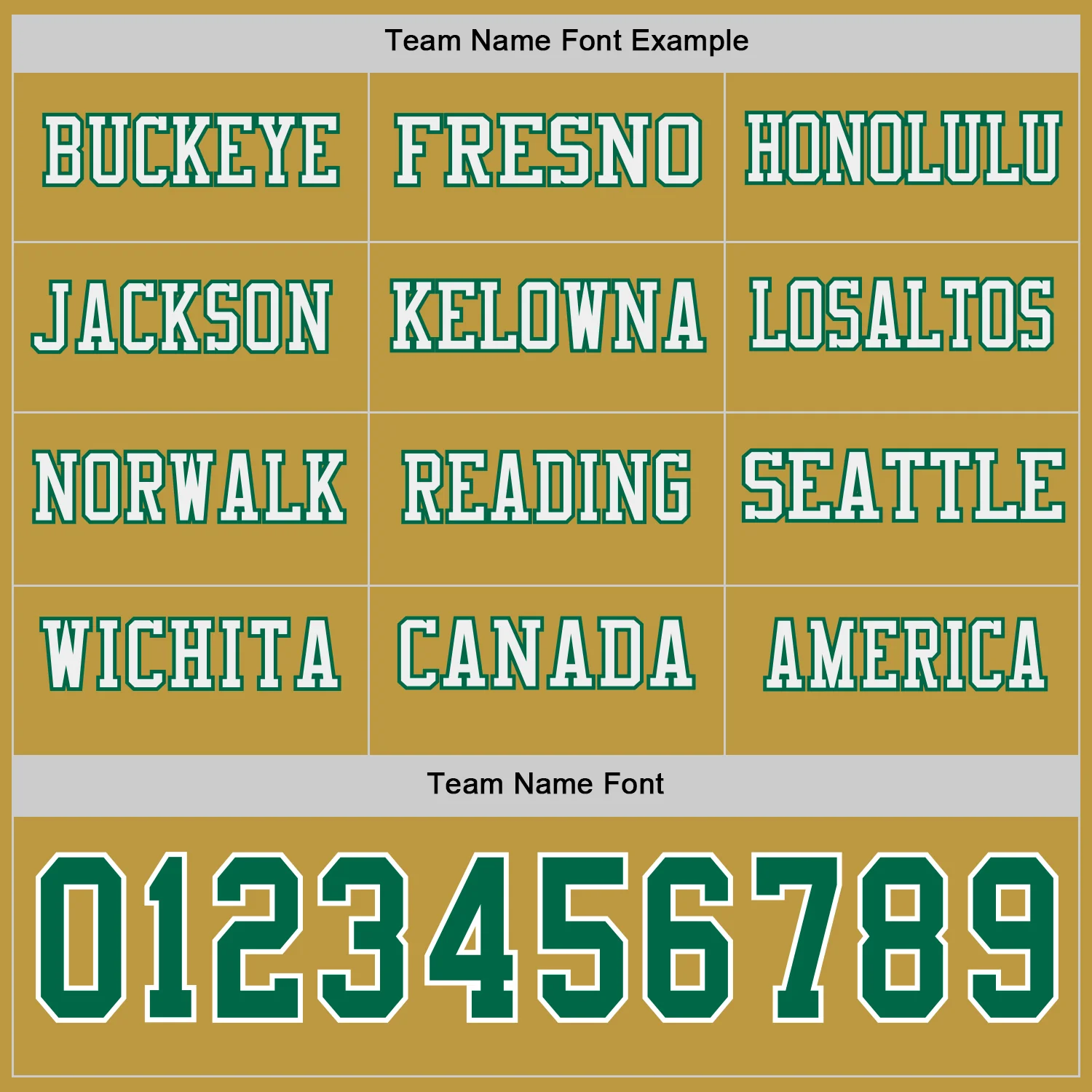 Custom Old Gold Kelly Green-White Long Sleeve Authentic Football Jersey - Image 3