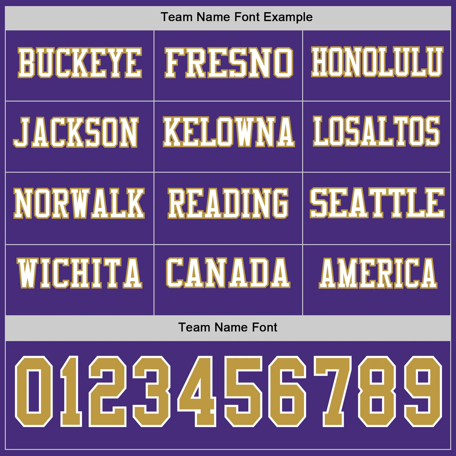 Custom Purple Old Gold-White Long Sleeve Authentic Football Jersey - Image 3