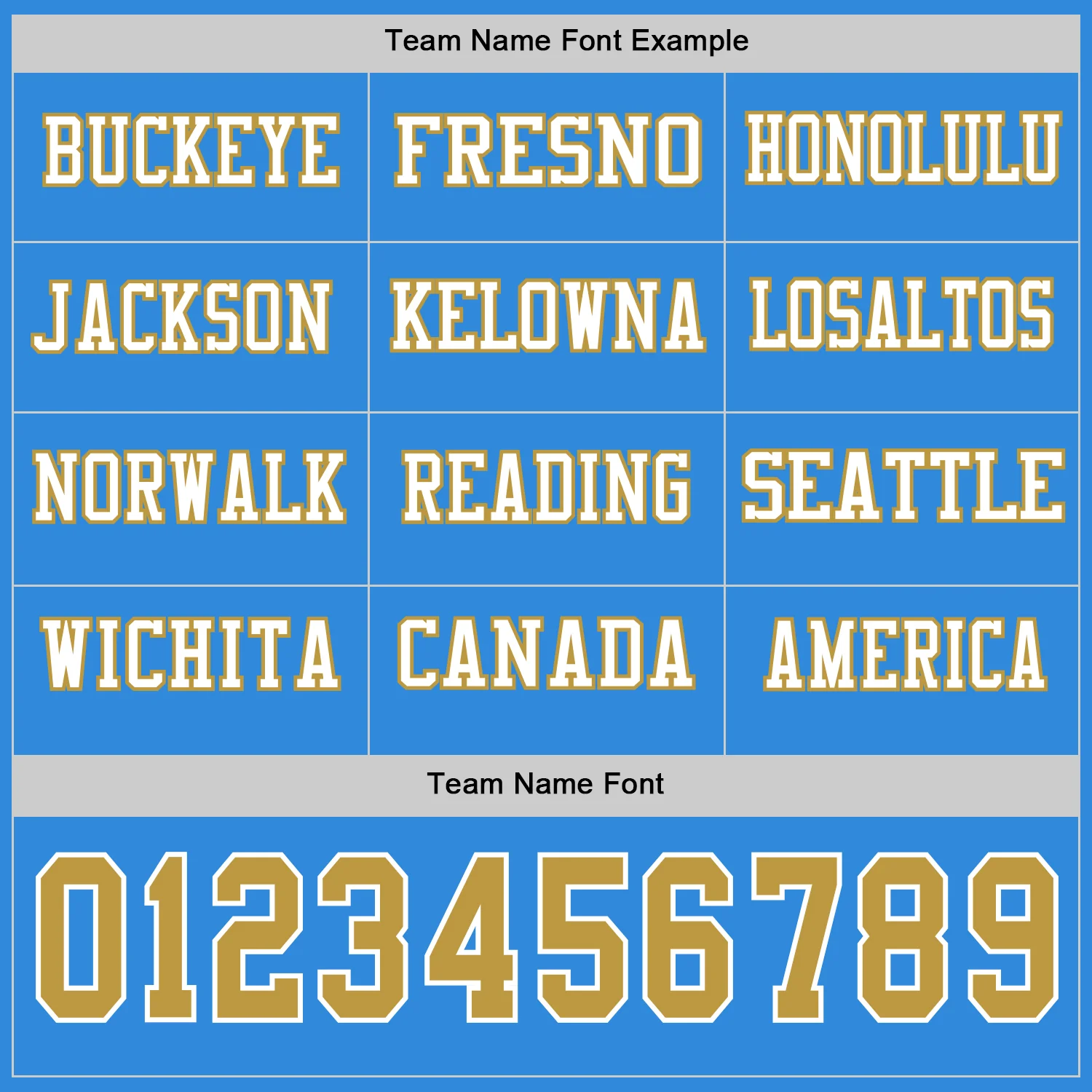 Custom Powder Blue Old Gold-White Long Sleeve Authentic Football Jersey - Image 3