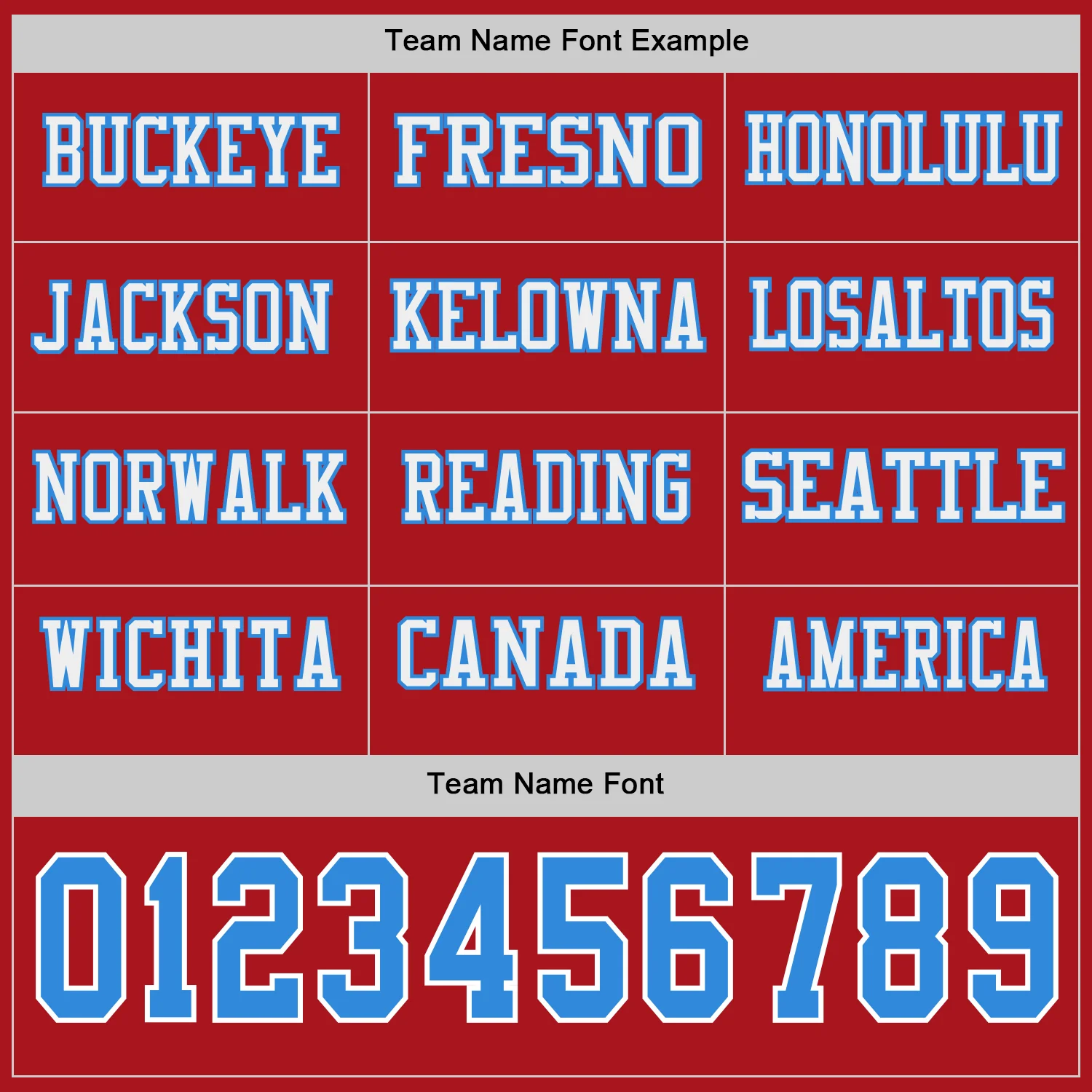 Custom Red Powder Blue-White Long Sleeve Authentic Football Jersey - Image 3