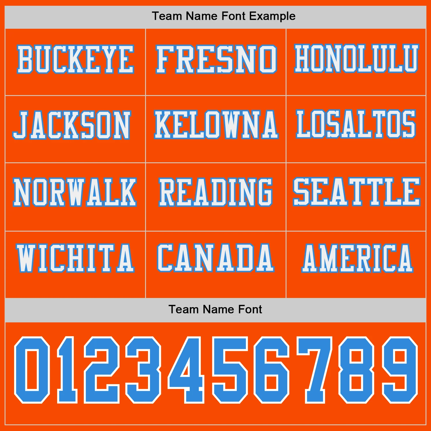 Custom Orange Powder Blue-White Long Sleeve Authentic Football Jersey - Image 3