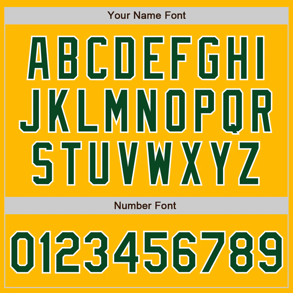 Custom Gold Green-White Authentic Baseball Jersey - Image 8