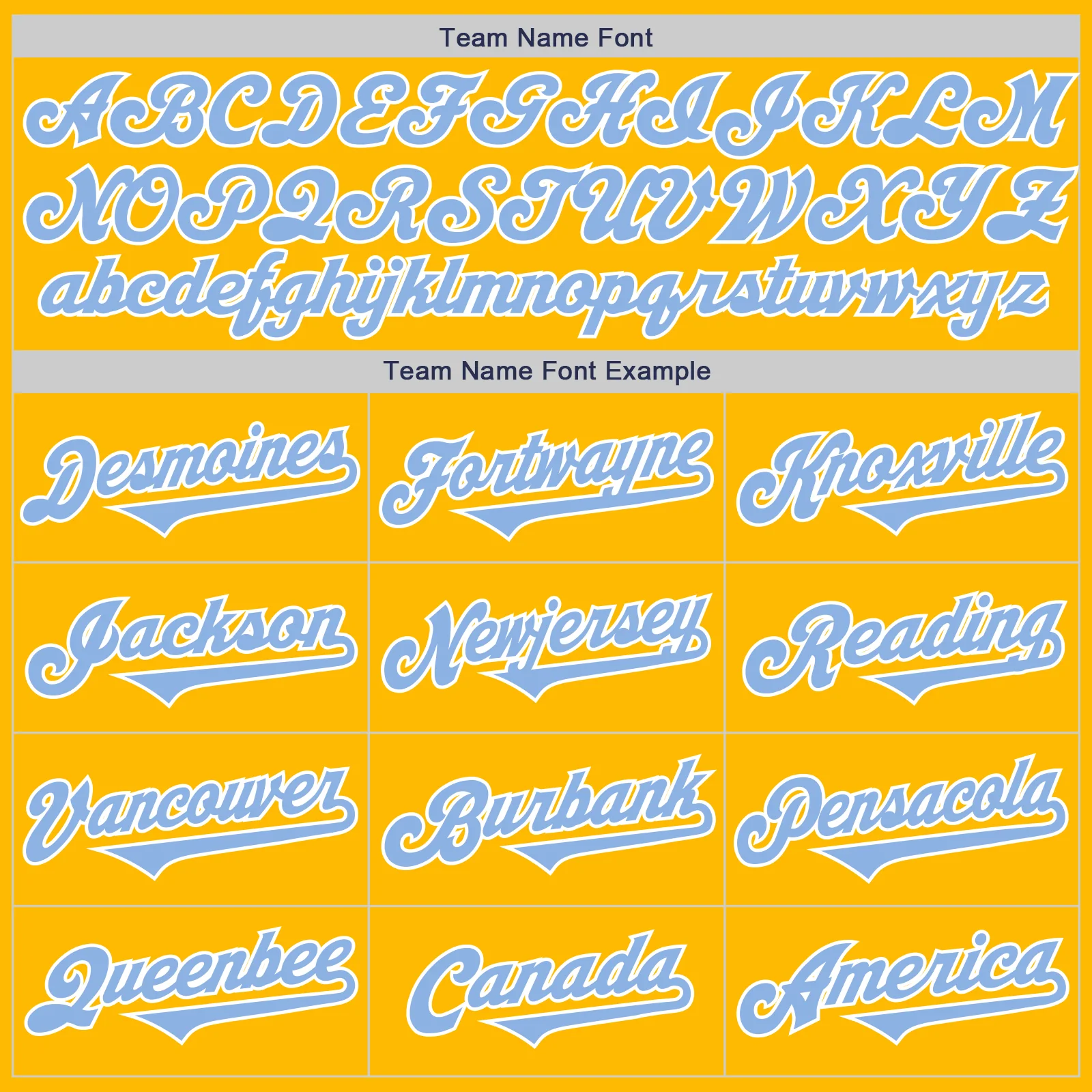 Custom Gold Light Blue-White Authentic Two Tone Baseball Jersey - Image 4