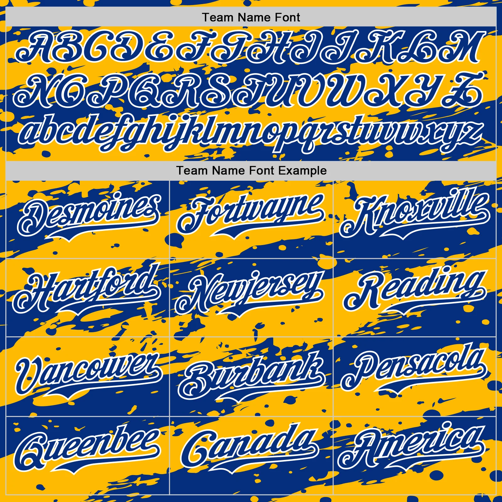 Custom Gold Royal-White Paint Splash Stripe Authentic Baseball Jersey - Image 4