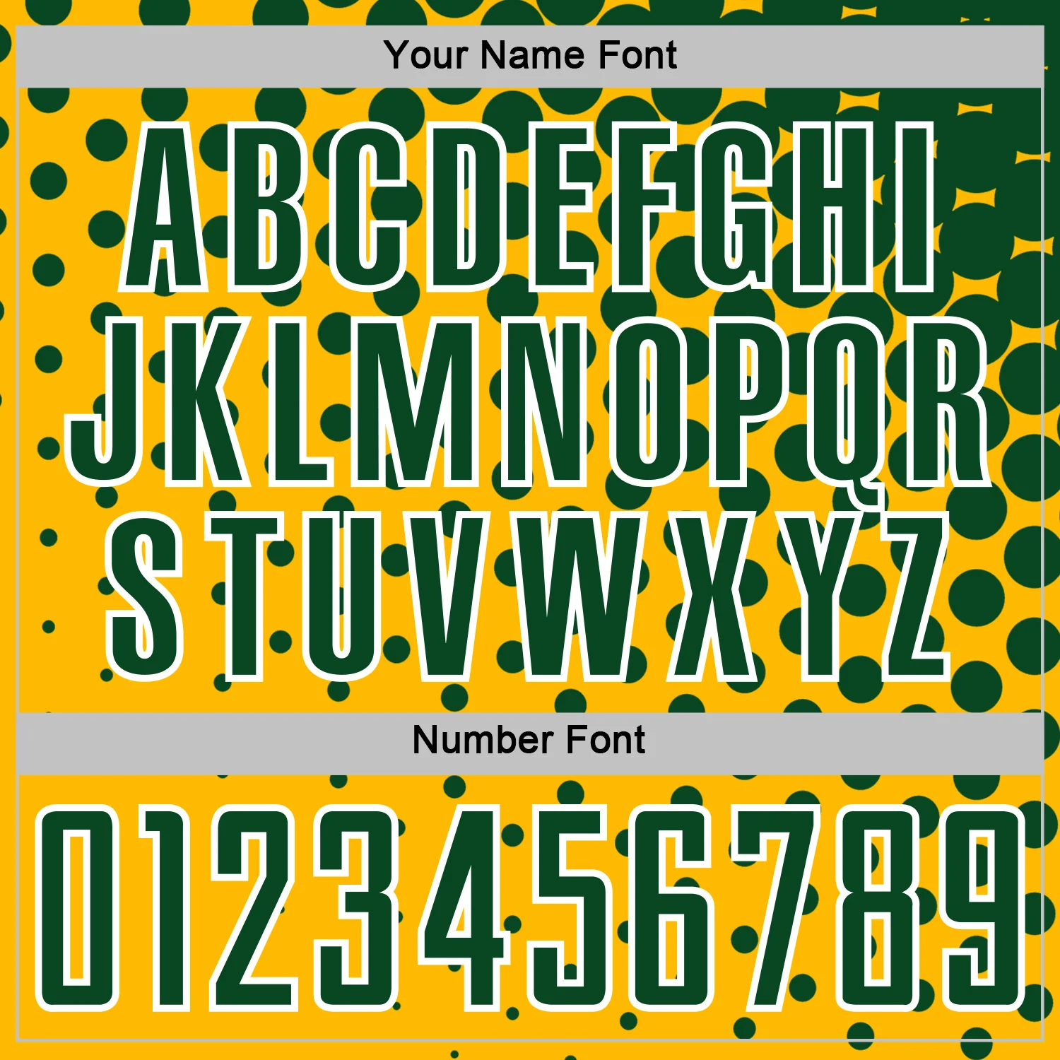 Custom Gold Green-White Modern Polka Dot Sublimation Soccer Uniform Jersey - Image 6