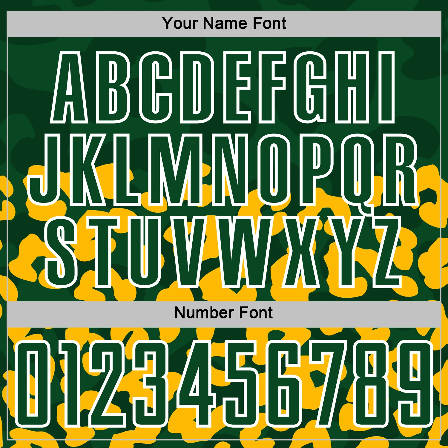 Custom Gold Green-White Animal Leopard Print Sports Sublimation Soccer Uniform Jersey - Image 6