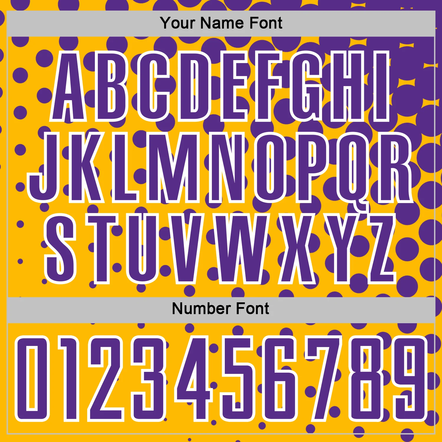 Custom Gold Purple-White Modern Polka Dot Sublimation Soccer Uniform Jersey - Image 6