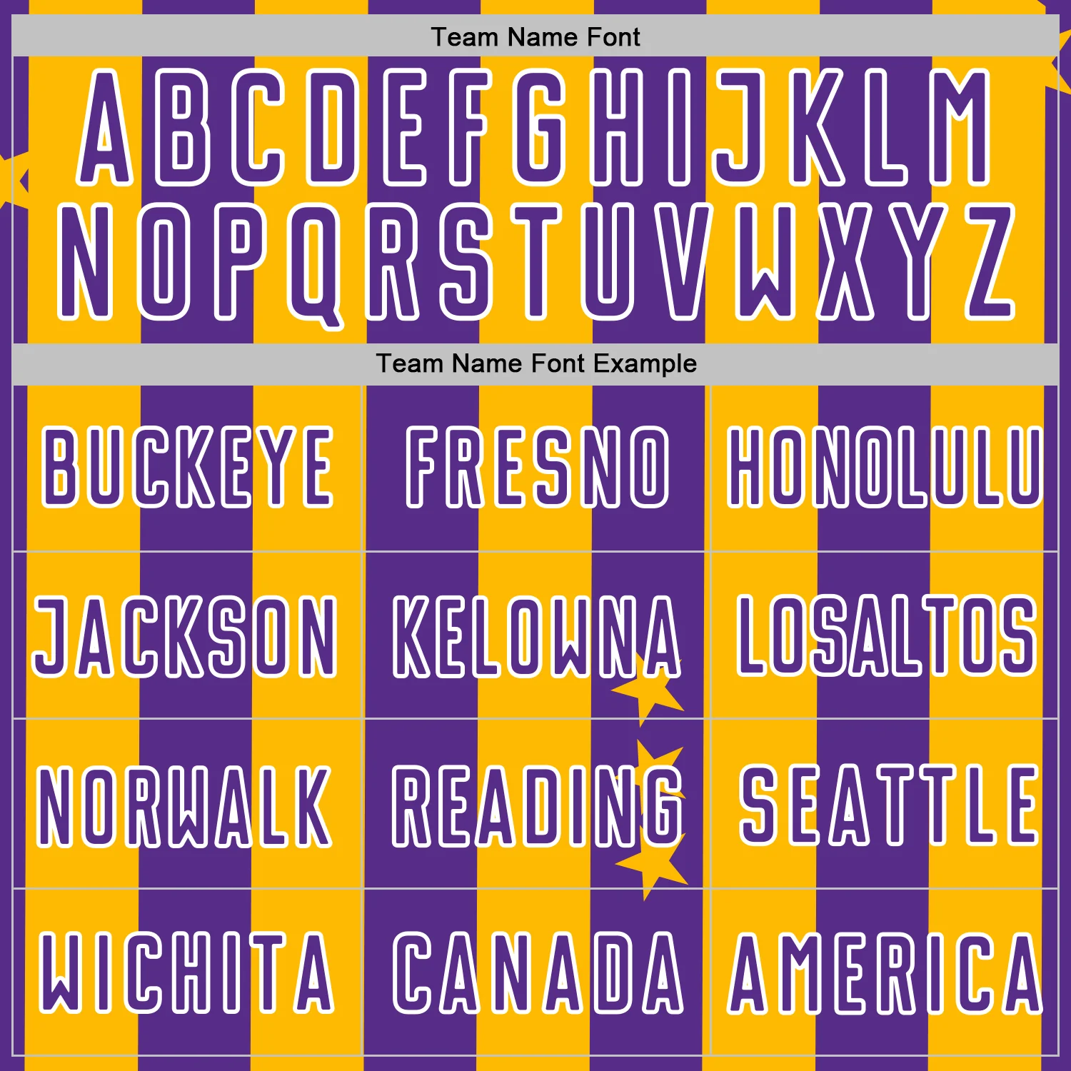 Custom Gold Purple-White Stars And Stripes Sports Sublimation Soccer Uniform Jersey - Image 5