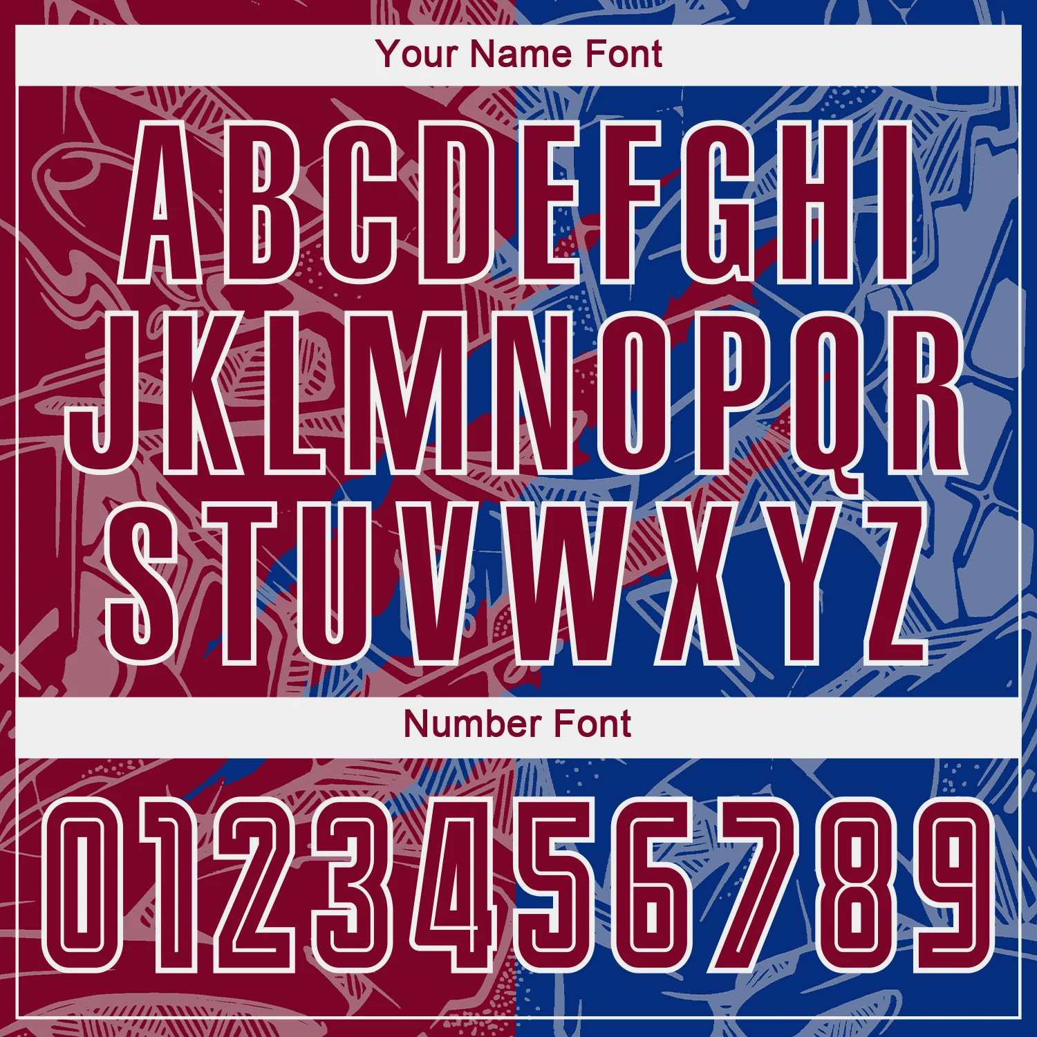Custom Graffiti Pattern Maroon-Royal Scratch Sublimation Soccer Uniform Jersey - Image 6