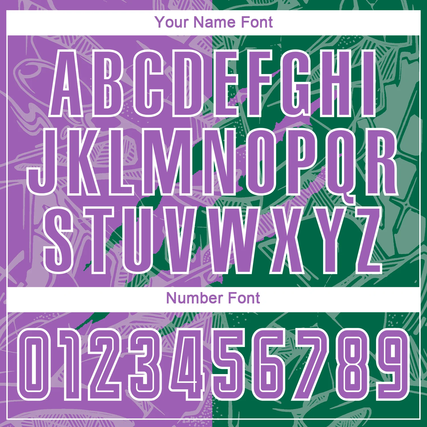 Custom Graffiti Pattern Medium Purple-Kelly Green Scratch Sublimation Soccer Uniform Jersey - Image 6