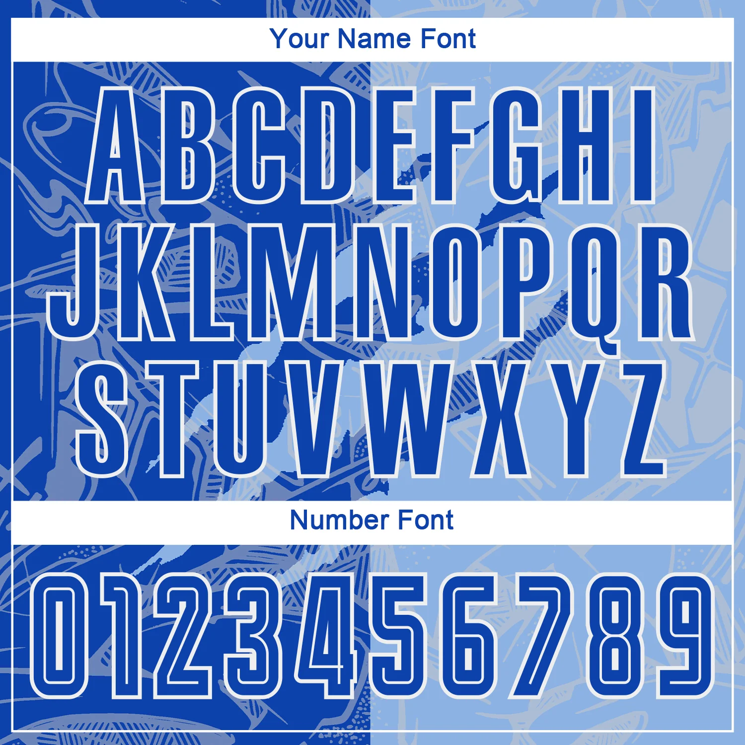 Custom Graffiti Pattern Thunder Blue-Light Blue Scratch Sublimation Soccer Uniform Jersey - Image 6