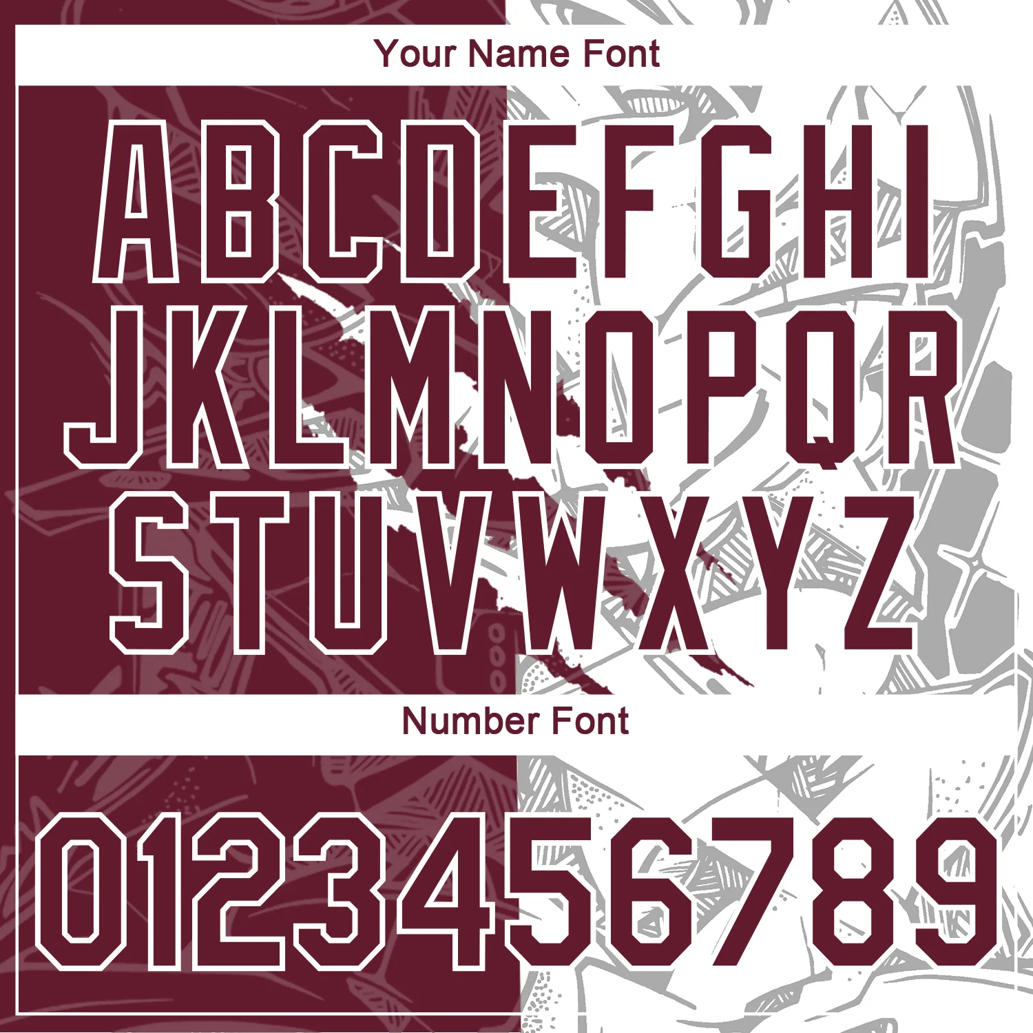 Custom Graffiti Pattern Burgundy-White Scratch 3D Performance T-Shirt - Image 4