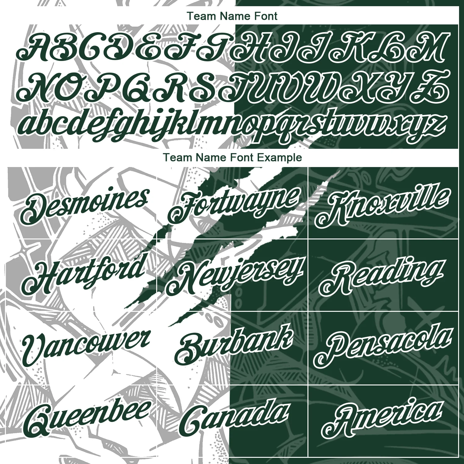 Custom Graffiti Pattern Green-White Scratch 3D Performance T-Shirt - Image 3