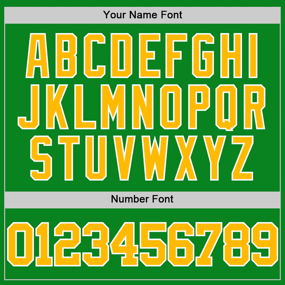 Custom Grass Green Gold-White Authentic Basketball Jersey - Image 4
