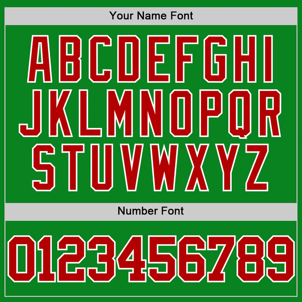Custom Grass Green Red-White Authentic Basketball Jersey - Image 4