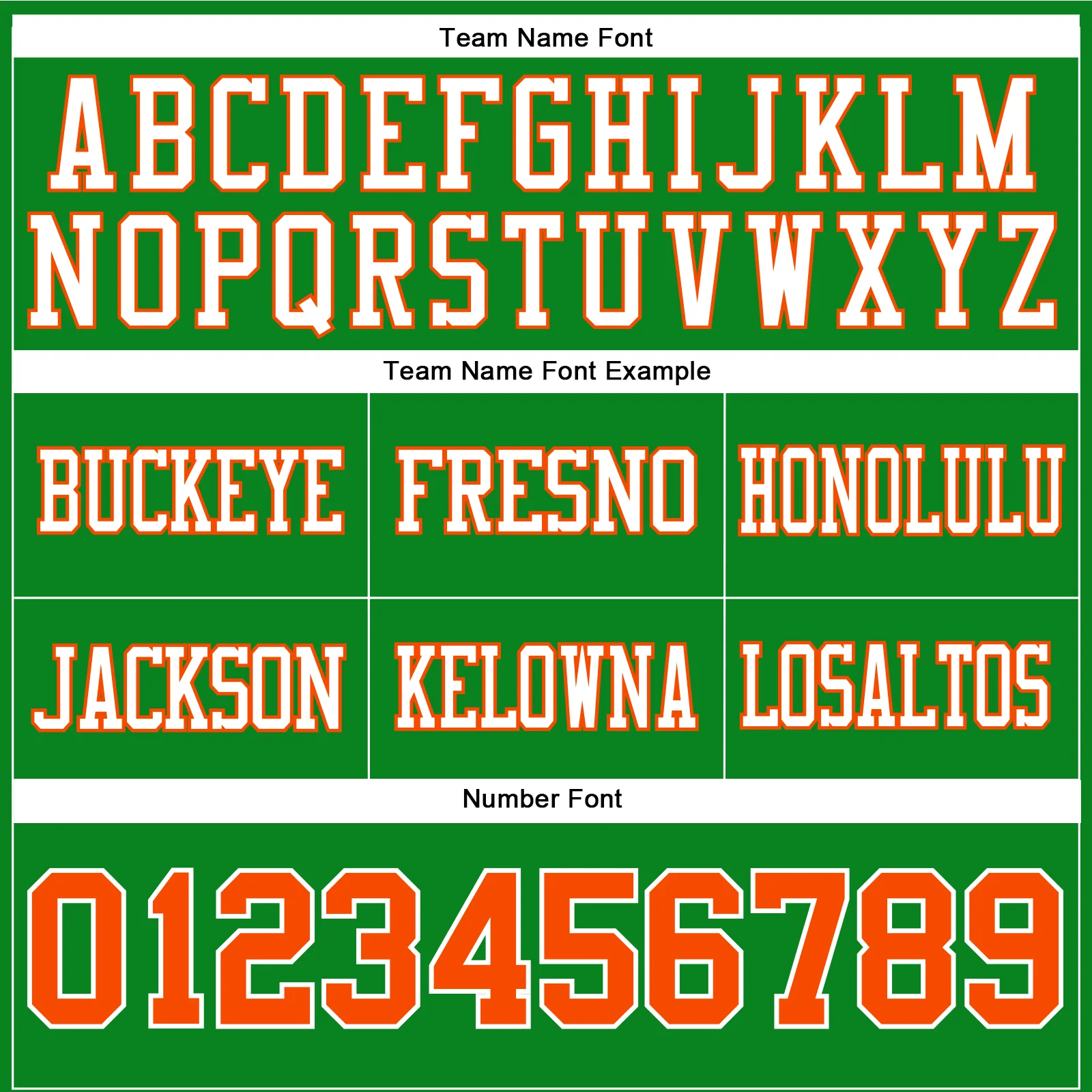 Custom Grass Green Orange-White Authentic Football Jersey - Image 4