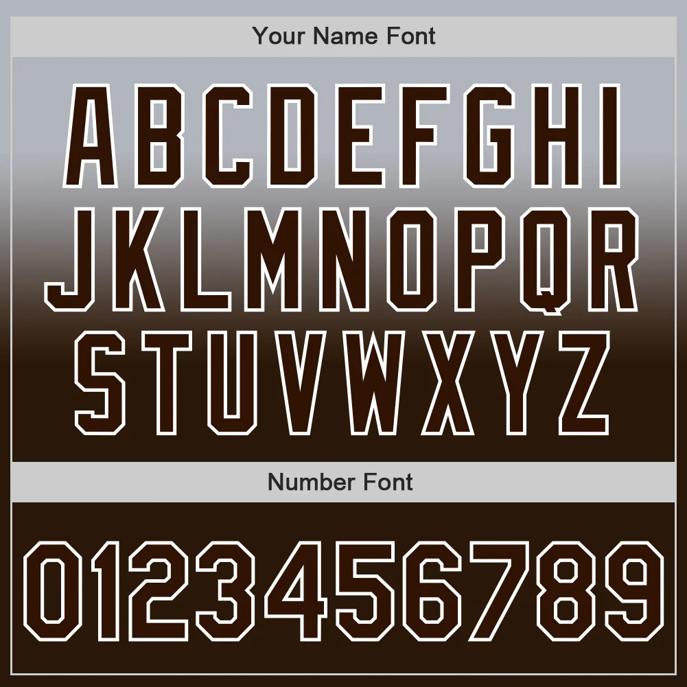 Custom Gray Brown-White Authentic Fade Fashion Baseball Jersey - Image 5