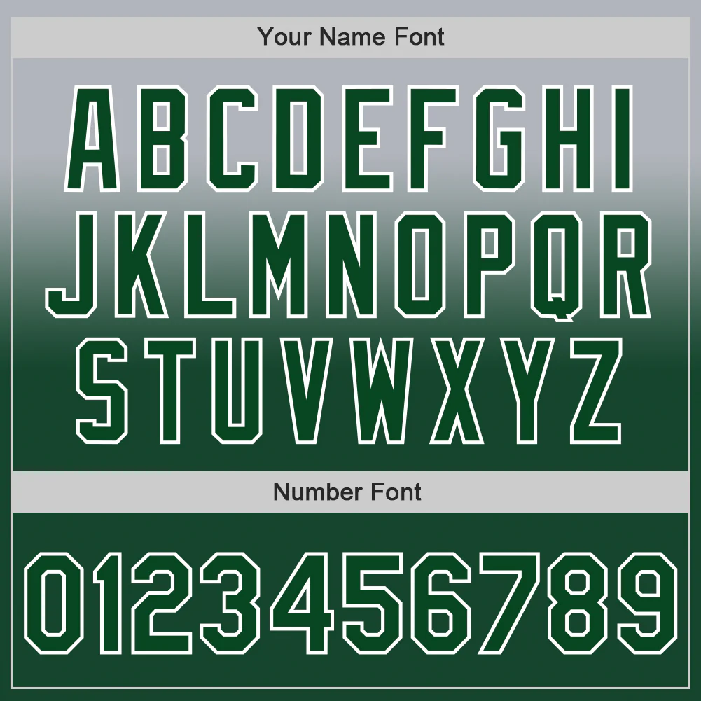 Custom Gray Green-White Authentic Fade Fashion Baseball Jersey - Image 5