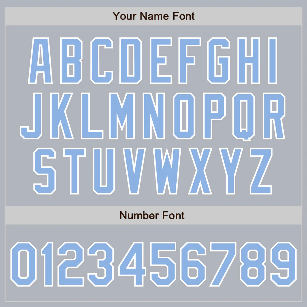 Custom Gray Light Blue-White Authentic Baseball Jersey - Image 4