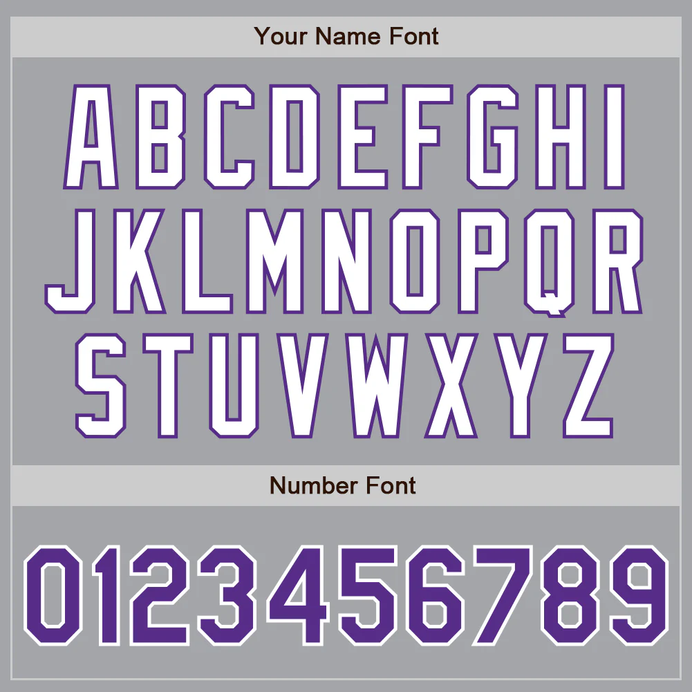 Custom Gray Purple-White Authentic Two Tone Baseball Jersey - Image 5