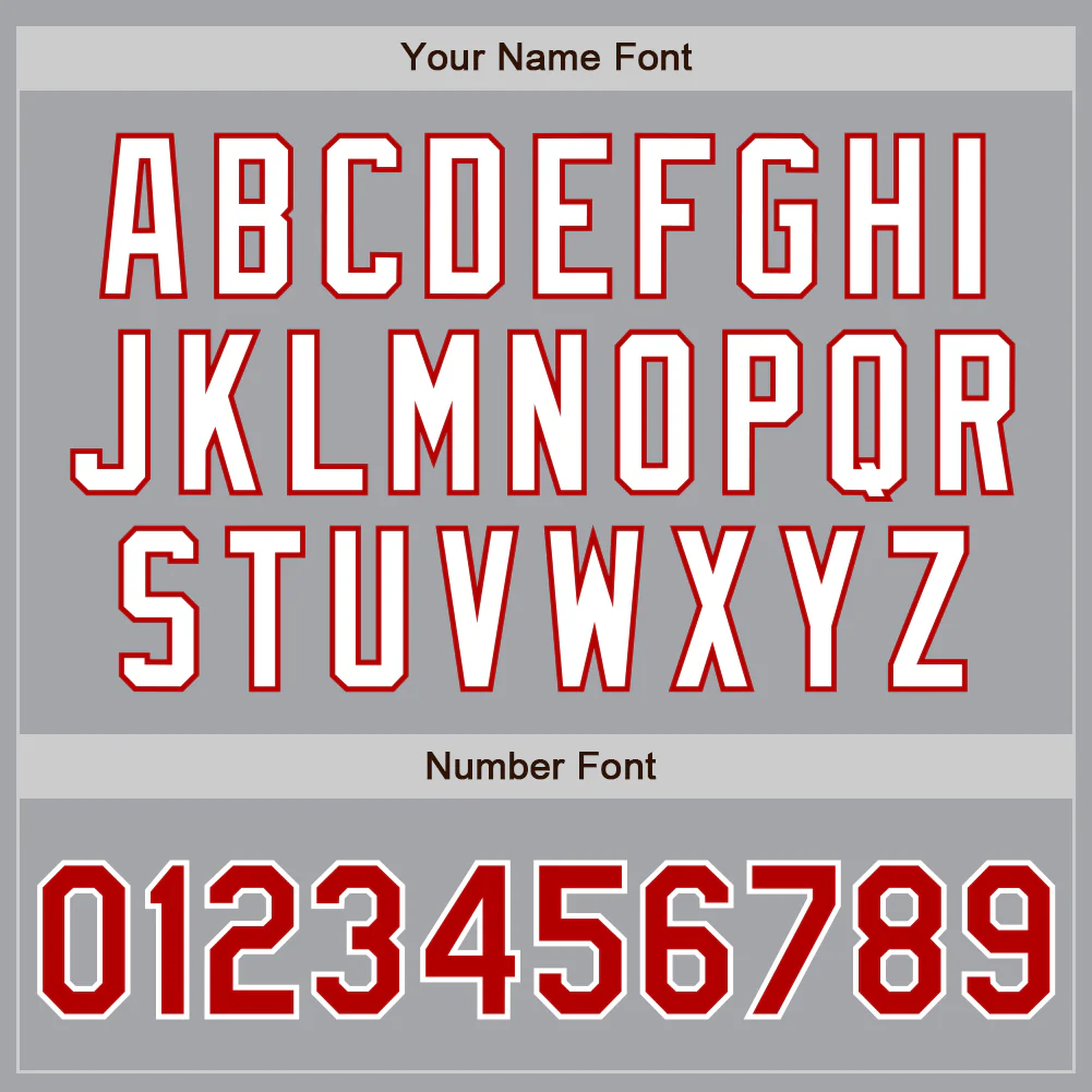 Custom Gray Red-White Authentic Two Tone Baseball Jersey - Image 5