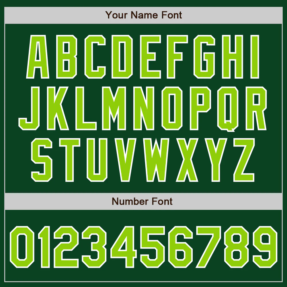 Custom Green Neon Green-White Authentic Baseball Jersey - Image 8