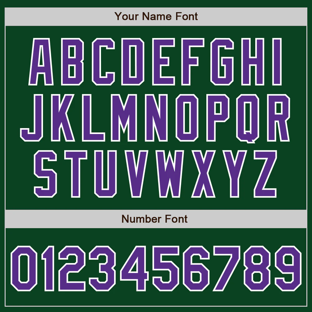 Custom Green Purple-White Authentic Baseball Jersey - Image 8