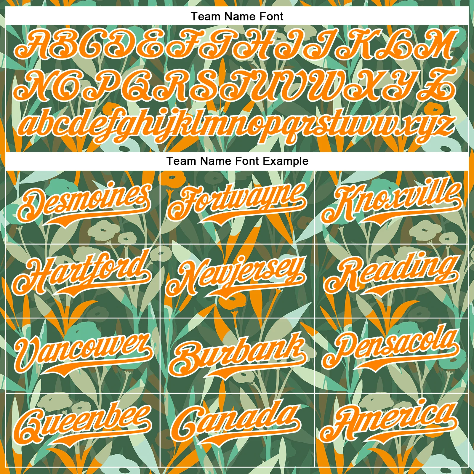 Custom Green Bay Orange-White 3D Hawaii Tropical Leaves And Flowers Authentic Baseball Jersey - Image 4