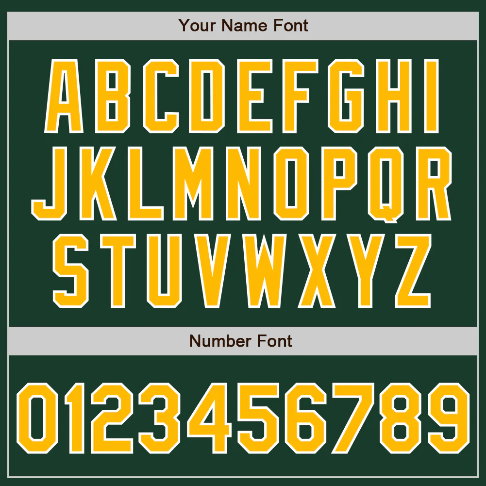 Custom Green Gold-White Authentic Two Tone Baseball Jersey - Image 5