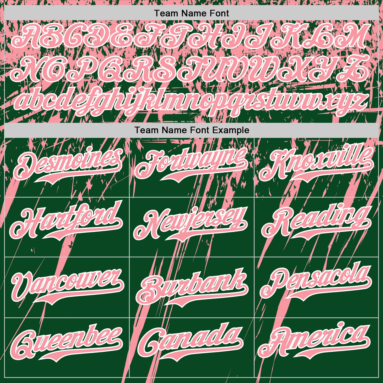 Custom Green Medium Pink-White Distressed Scratch Brush Stroke Authentic Baseball Jersey - Image 4