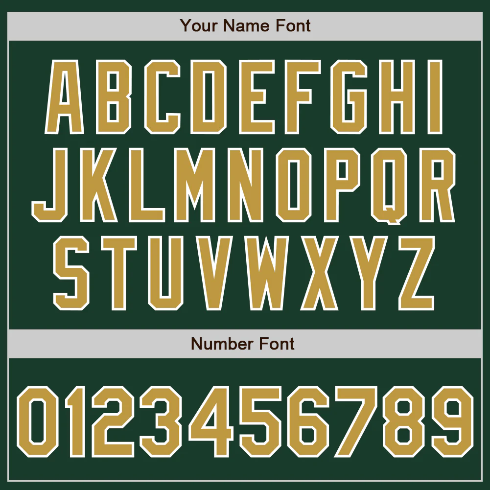 Custom Green Old Gold-White Authentic Two Tone Baseball Jersey - Image 5