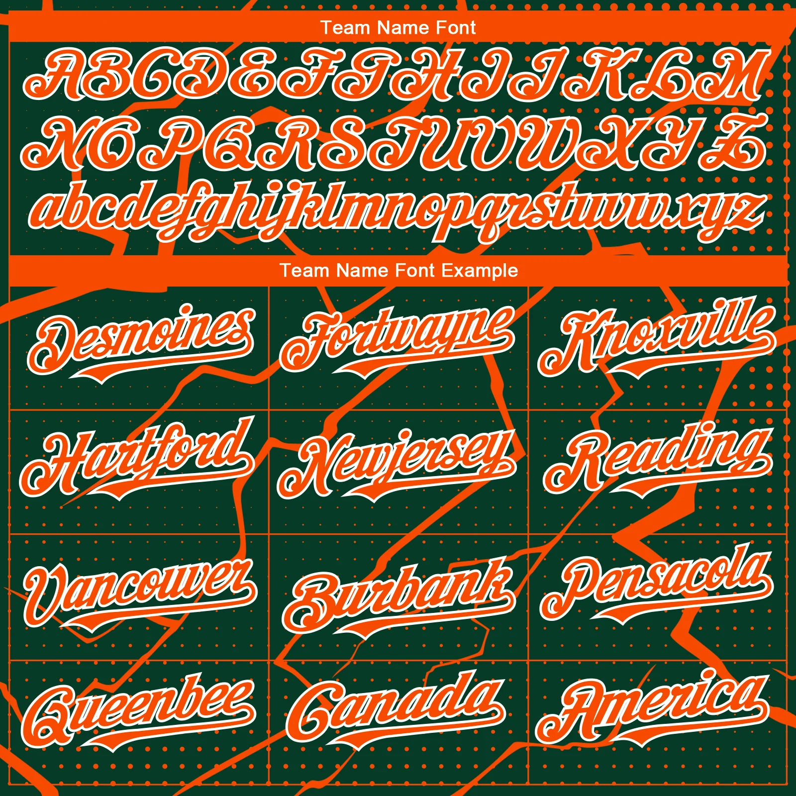 Custom Green Orange-White Lightning Polka Dot Authentic Baseball Jersey - Image 4