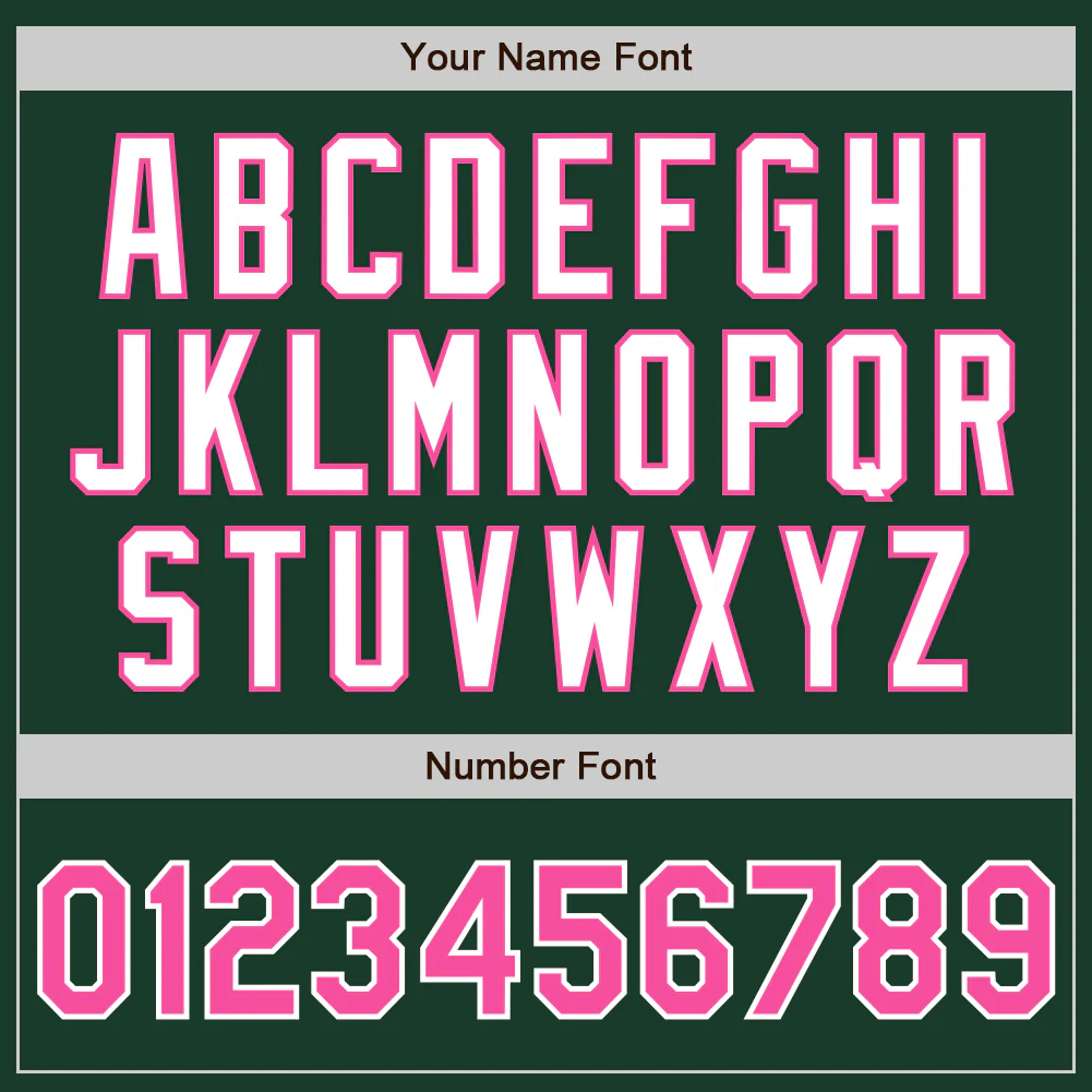 Custom Green Pink-White Authentic Two Tone Baseball Jersey - Image 5