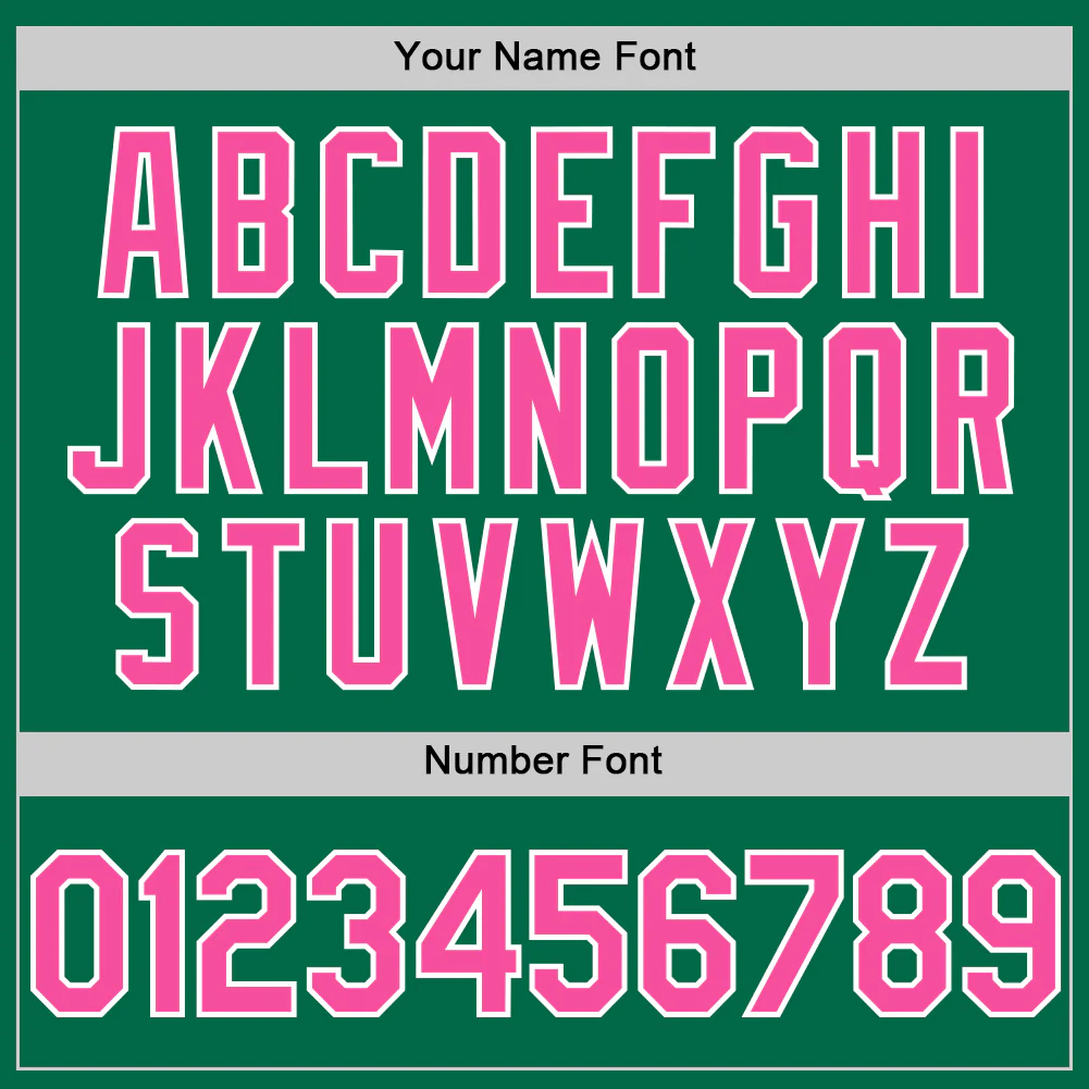 Custom Green Pink-White Star Raglan Sleeves Authentic Baseball Jersey - Image 5