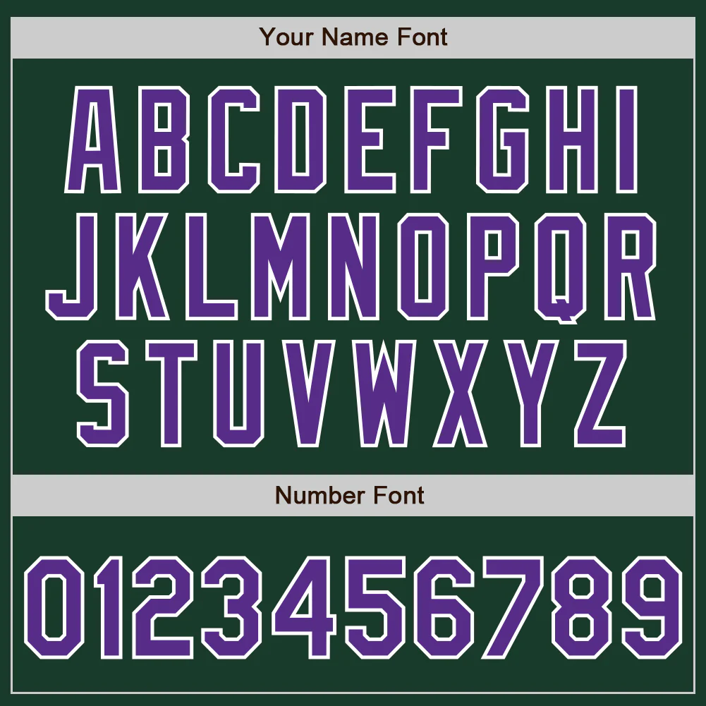 Custom Green Purple-White Authentic Two Tone Baseball Jersey - Image 5