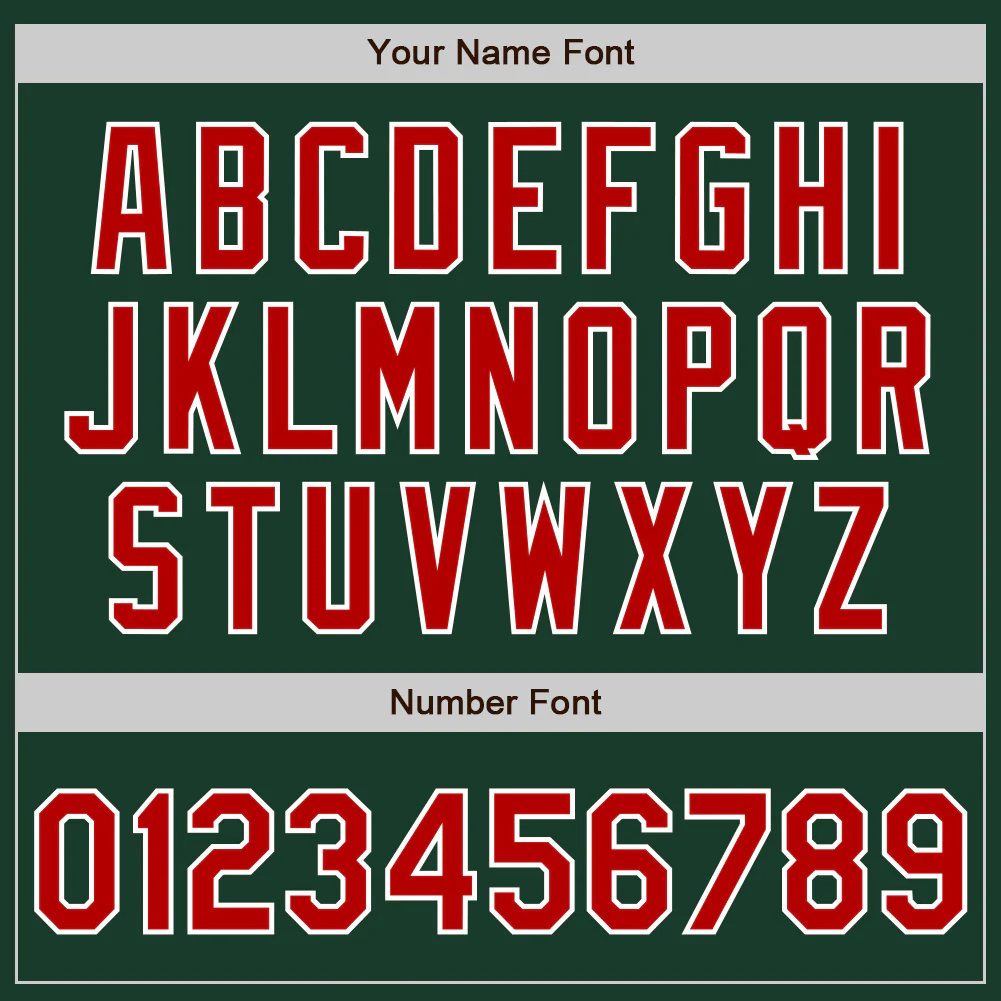 Custom Green Red-White Authentic Two Tone Baseball Jersey - Image 5