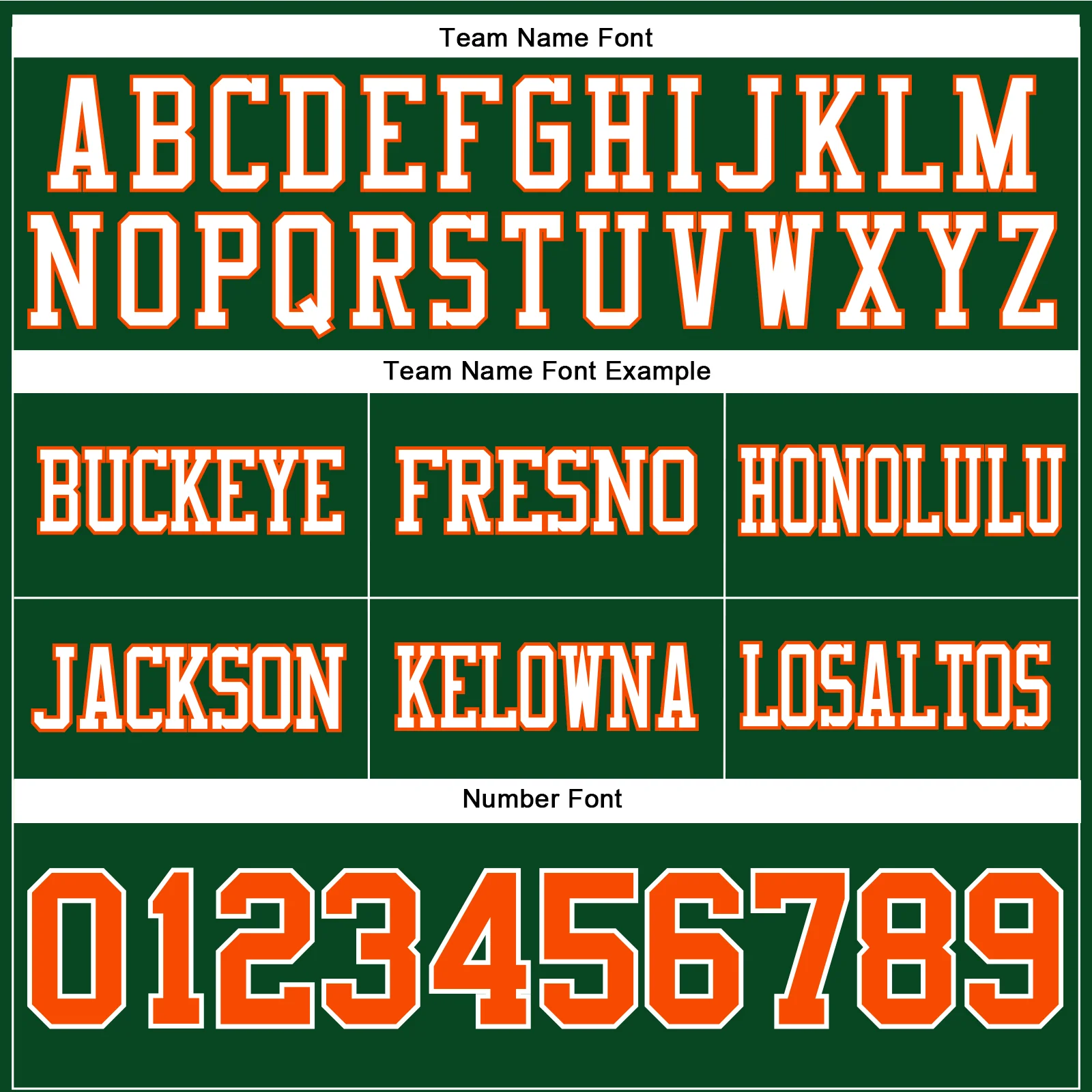 Custom Green Orange-White Authentic Football Jersey - Image 4