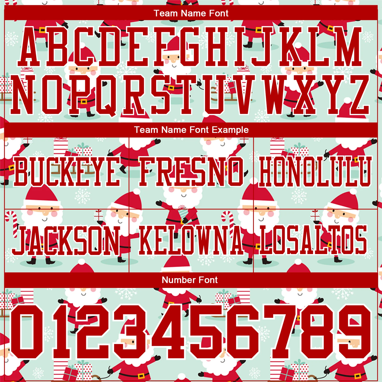 Custom Green Red-White 3D Pattern Christmas Authentic Football Jersey - Image 4