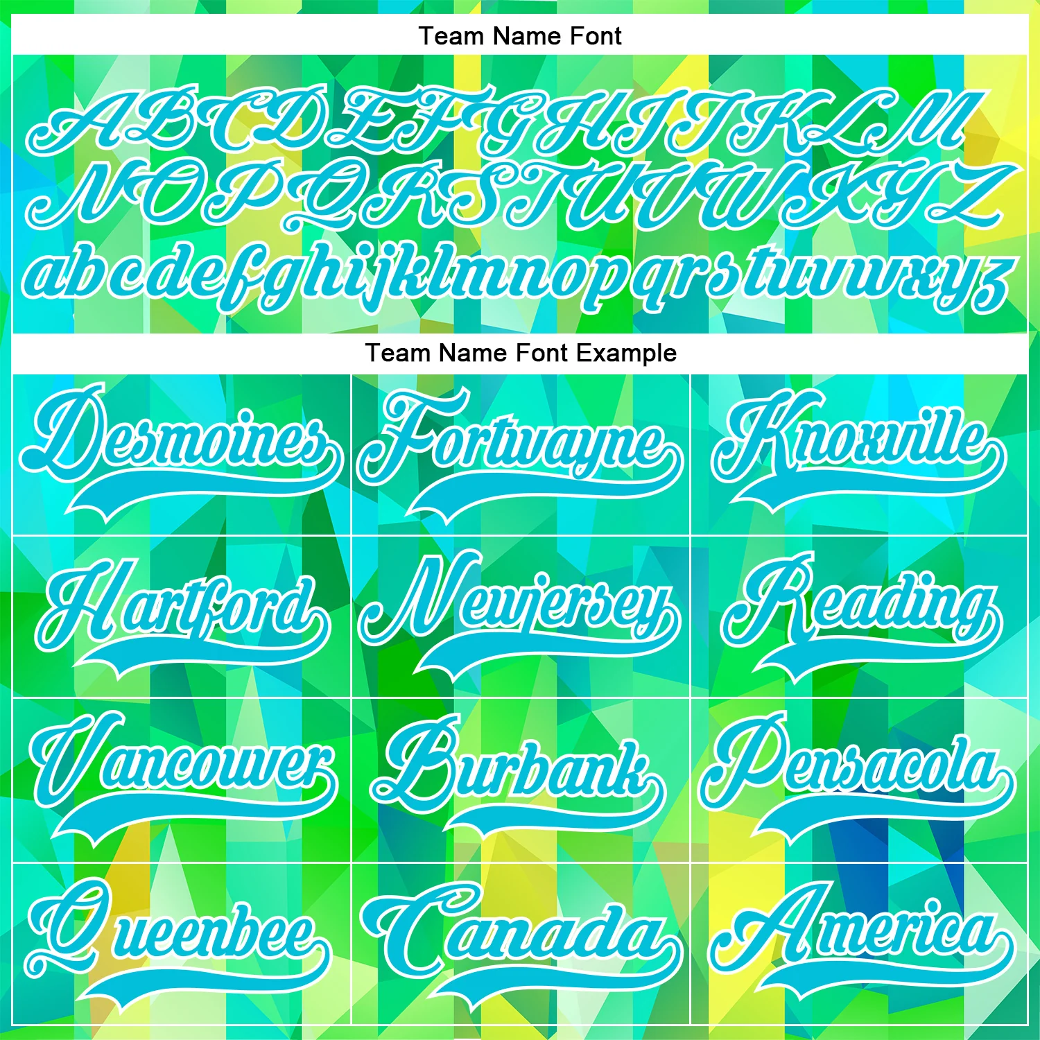 Custom Green Lakes Blue-White Trippy Psychedelic Geometric Hockey Lace Neck Jersey - Image 6