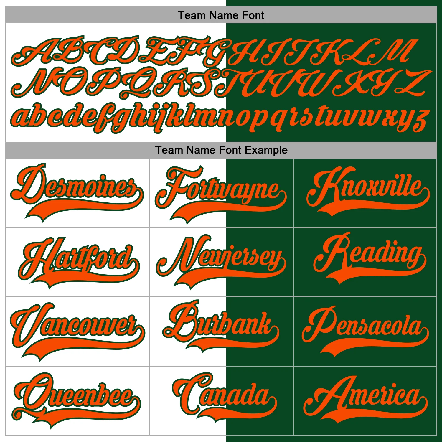 Custom Green Orange-White Split Fashion Hockey Lace Neck Jersey - Image 4