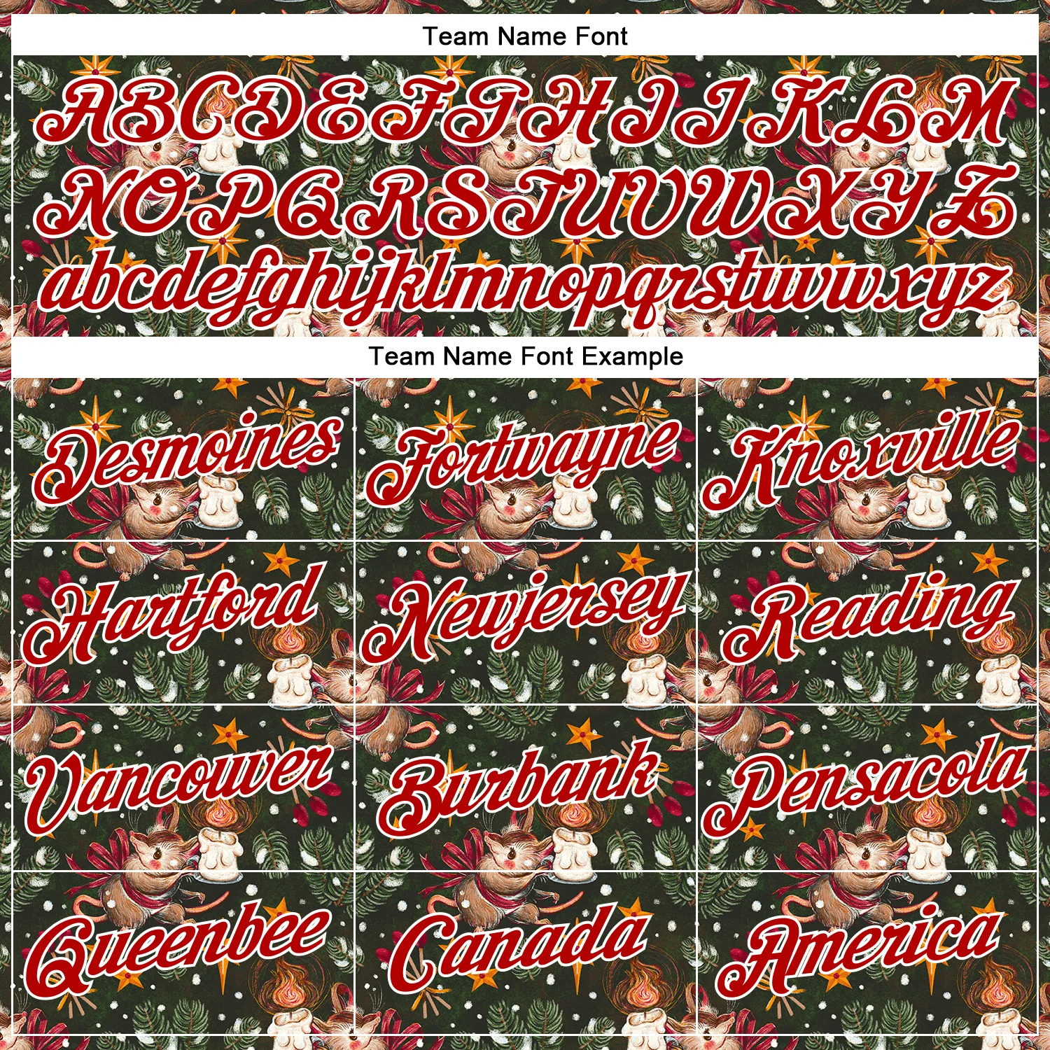 Custom Stitched Green Red-White 3D Emi Bee Christmas Mouse Candle Sports Pullover Sweatshirt Hoodie - Image 3