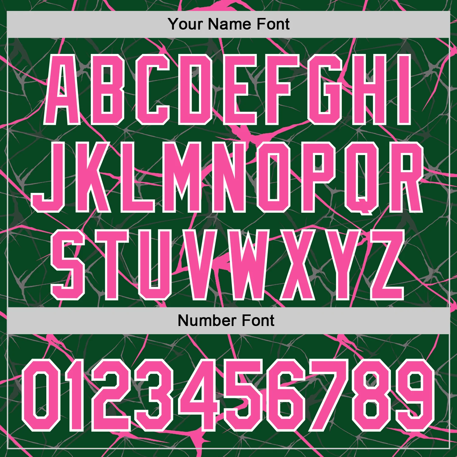 Custom Green Pink-White Abstract Network 3D Pattern Design Bomber Full-Snap Varsity Letterman Hoodie Jacket - Image 6