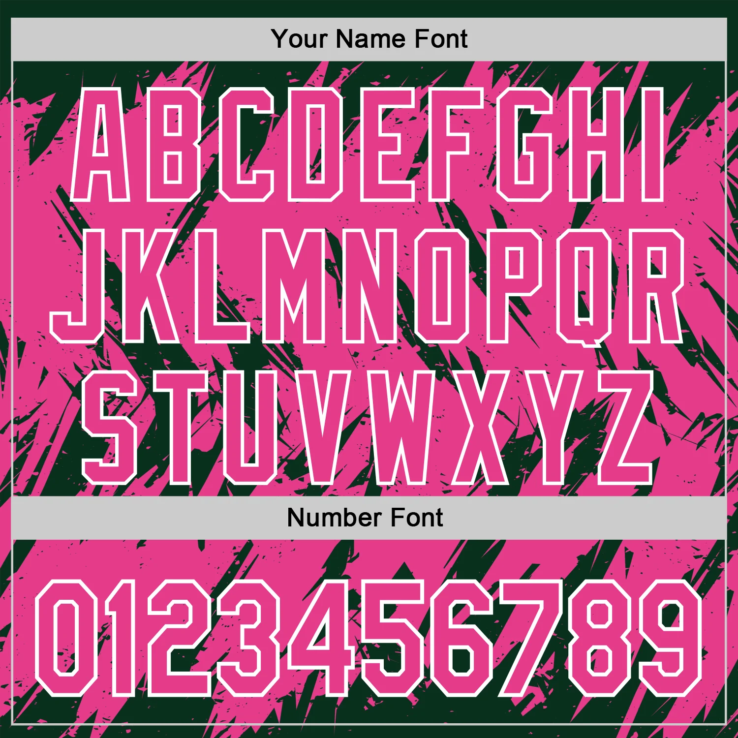 Custom Green Pink-White Abstract Sharp Shape Fragment Pattern Bomber Full-Snap Varsity Letterman Hoodie Jacket - Image 6