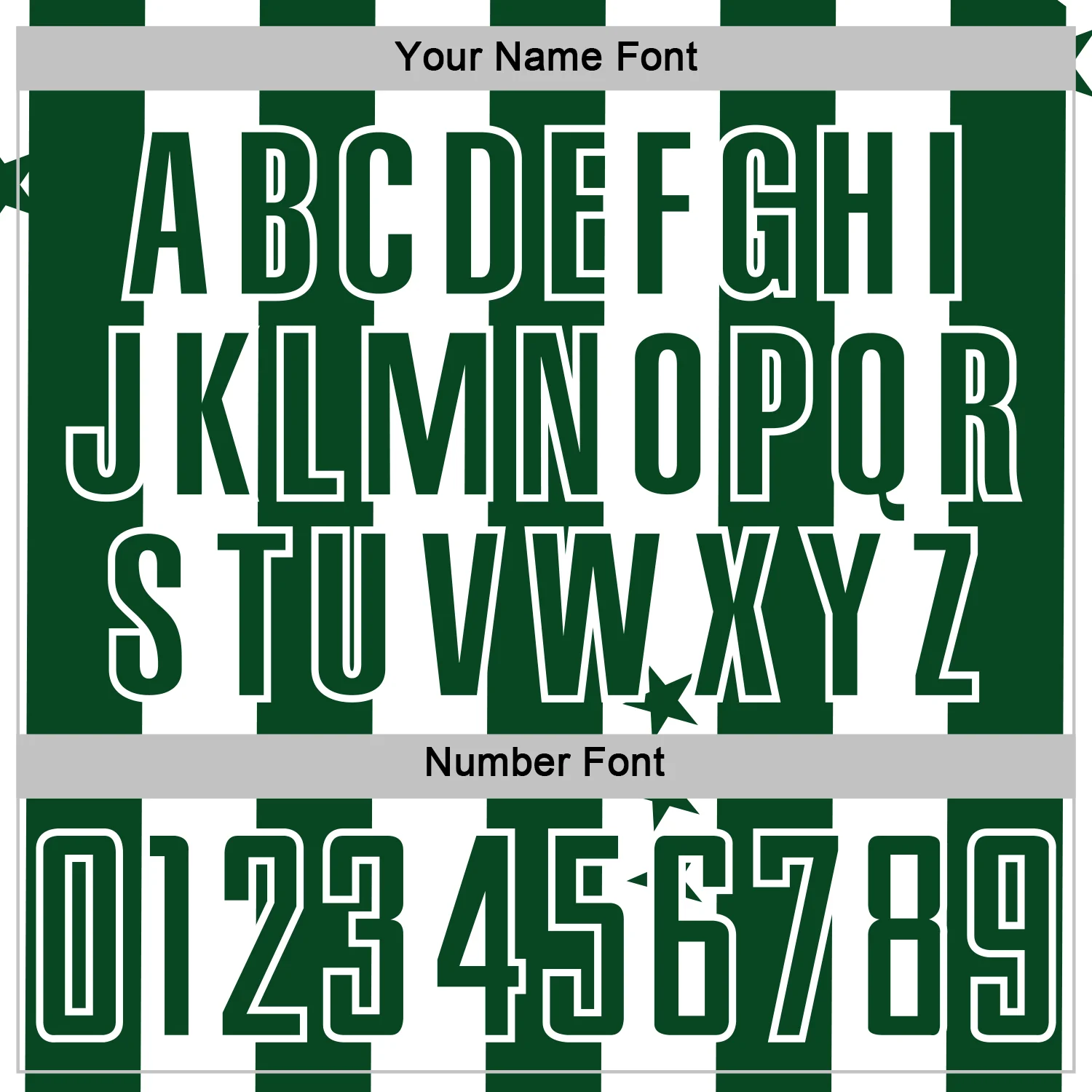 Custom Green White Stars And Stripes Sports Sublimation Soccer Uniform Jersey - Image 6