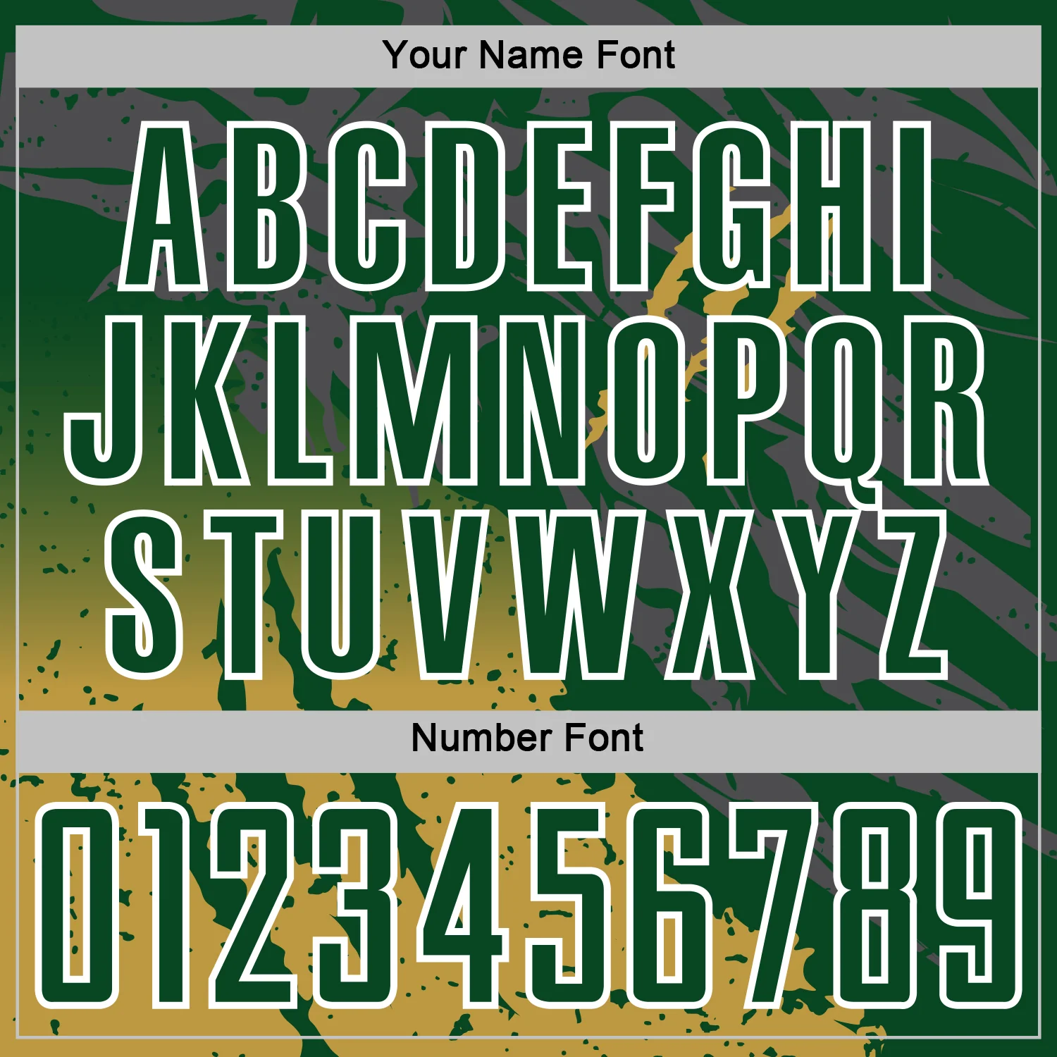 Custom Green White-Old Gold Gradient Claw Mark Splatter Sports Sublimation Soccer Uniform Jersey - Image 6