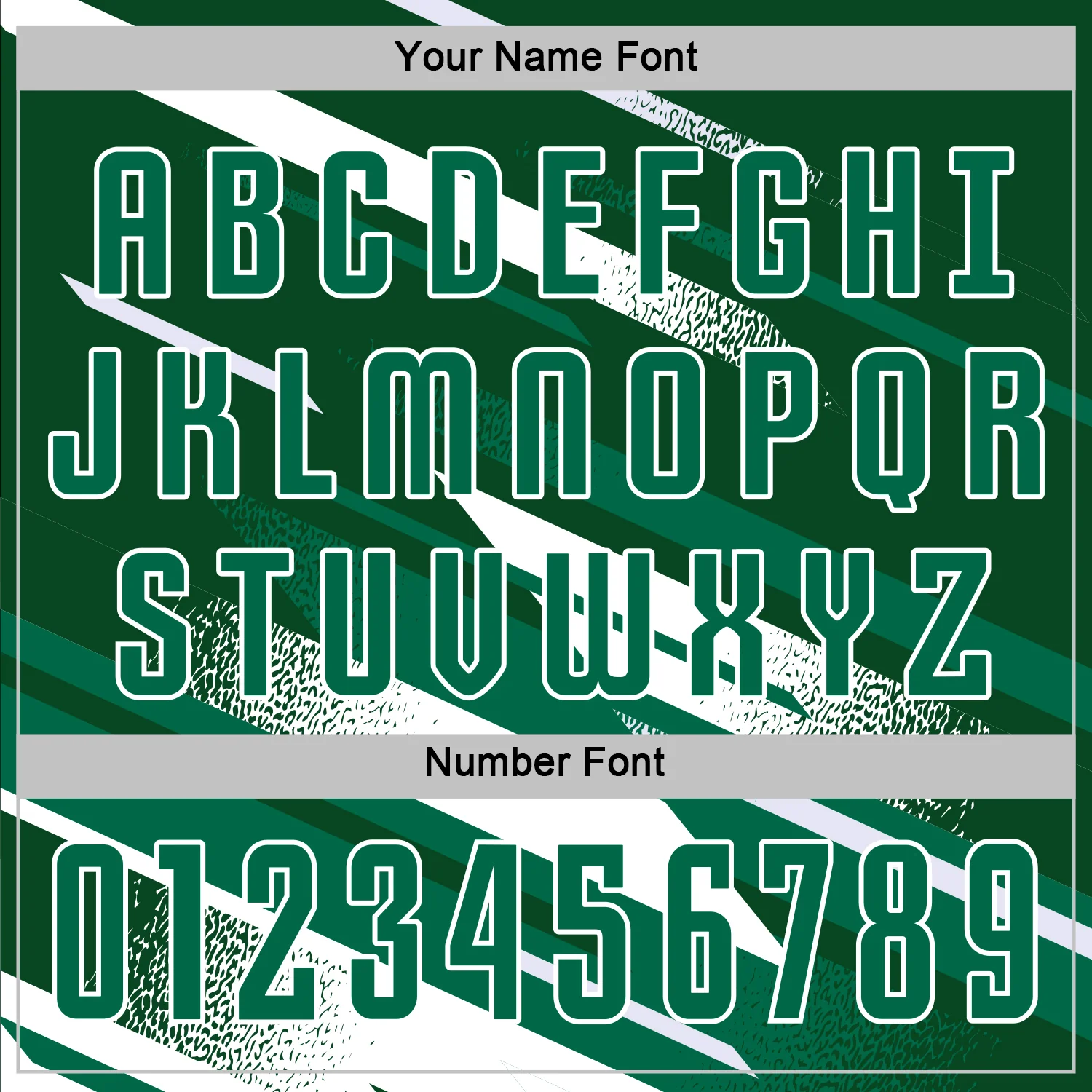 Custom Green Kelly Green-White Grunge Stripe And Grainy Sports Sublimation Soccer Uniform Jersey - Image 6
