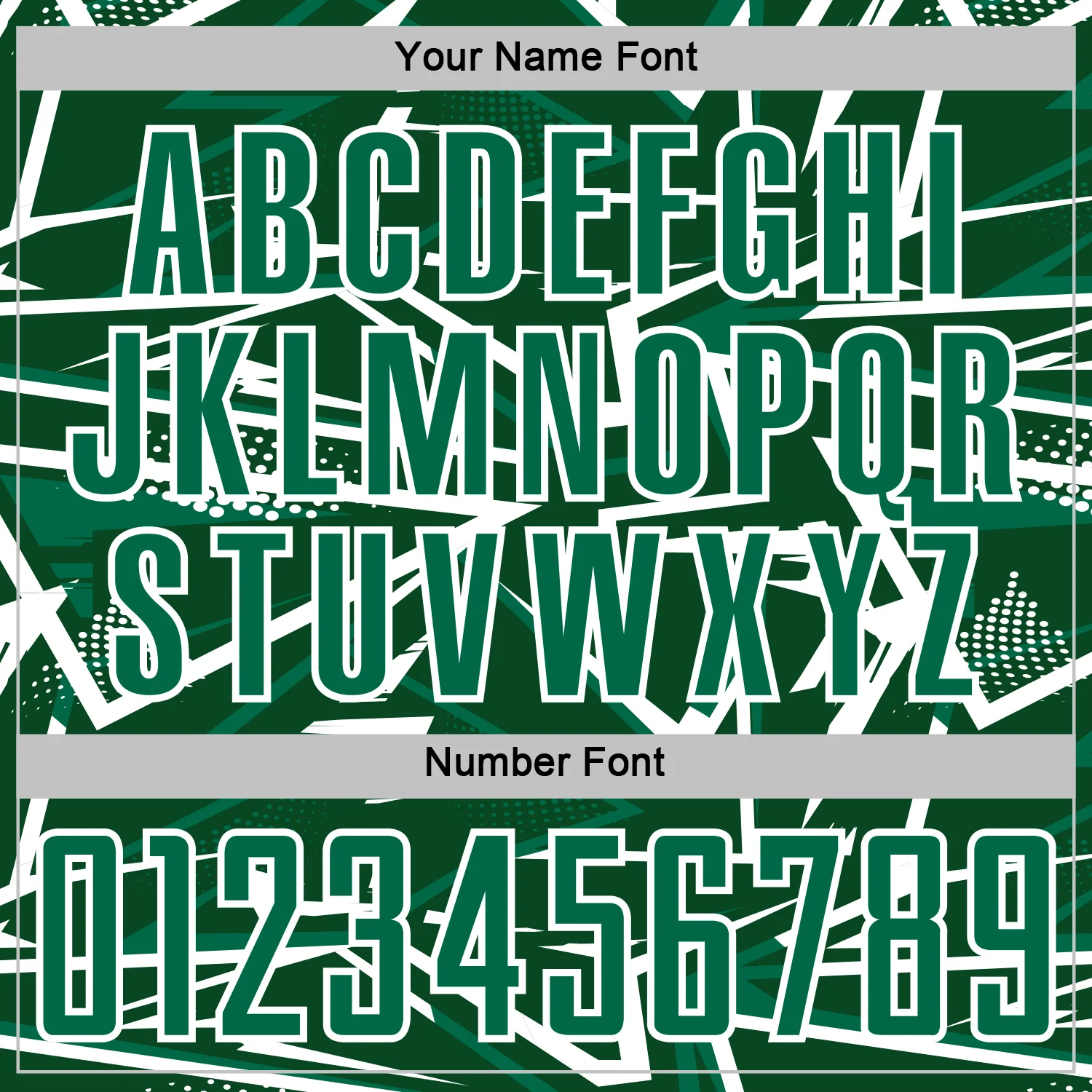 Custom Green Kelly Green-White Abstract Geometric Stripes Sports Sublimation Soccer Uniform Jersey - Image 6