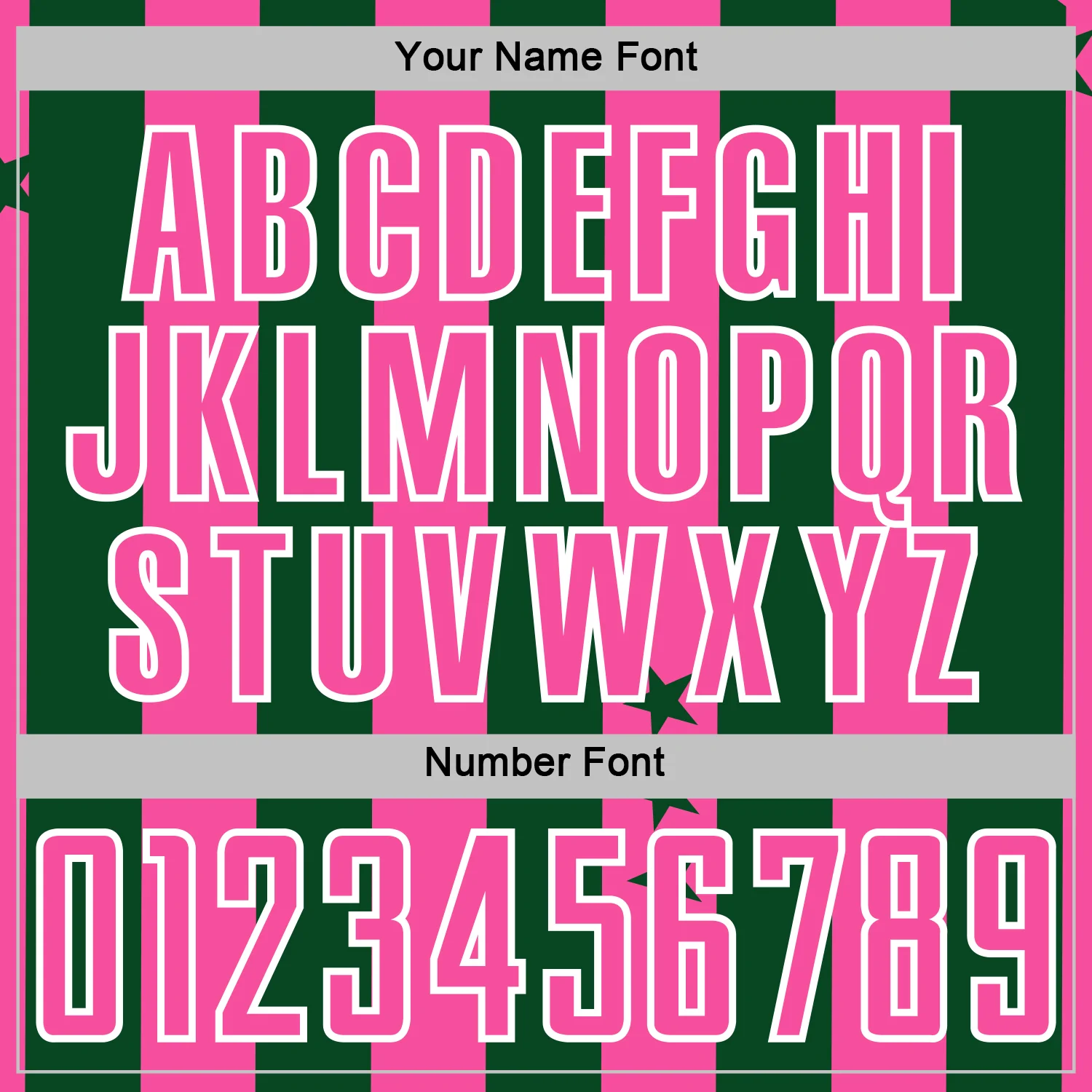 Custom Green Pink-White Stars And Stripes Sports Sublimation Soccer Uniform Jersey - Image 6