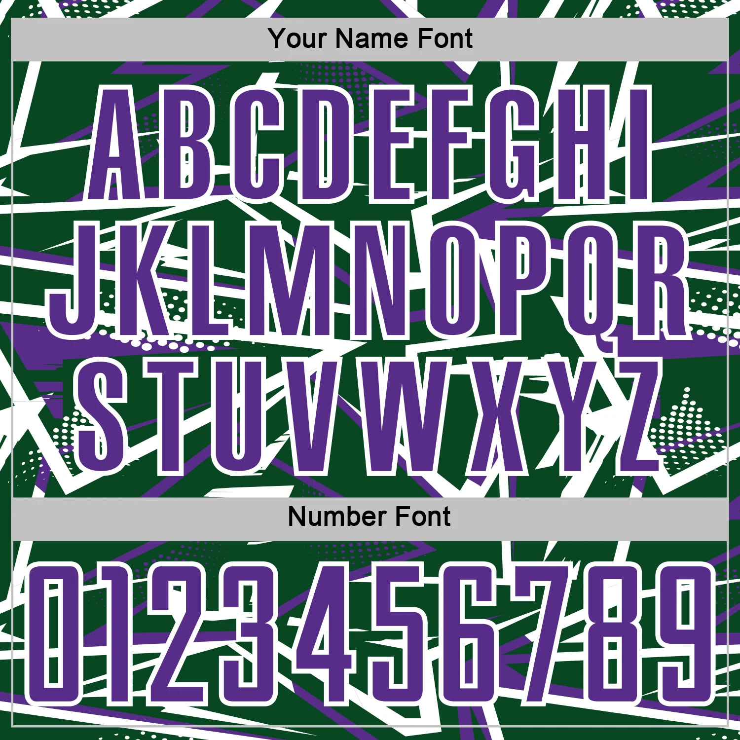 Custom Green Purple-White Abstract Geometric Stripes Sports Sublimation Soccer Uniform Jersey - Image 6